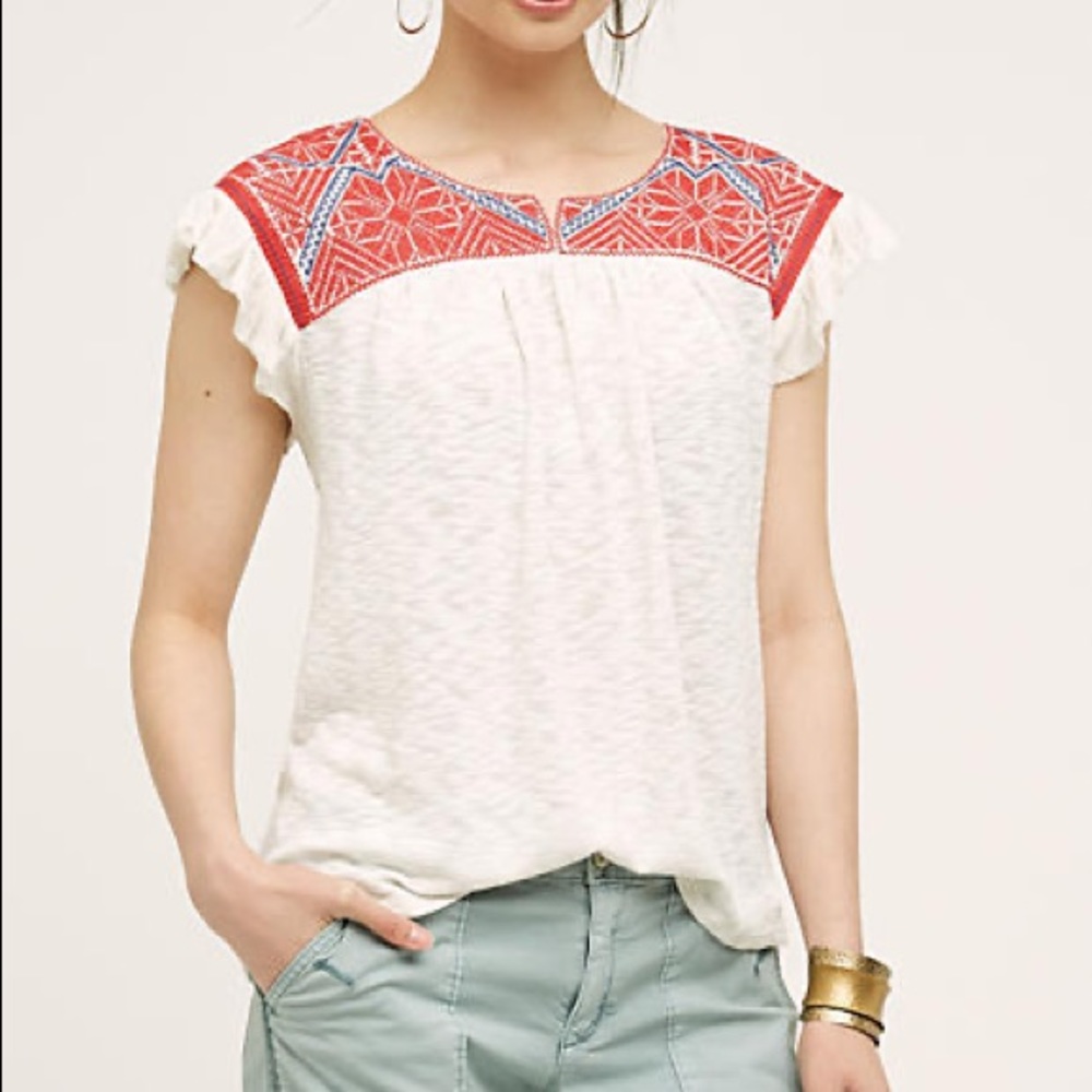 •SOLD• Anthropologie One September Evin Top - Picture 1 of 7